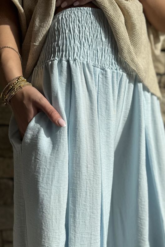 Basso Shirring Genie Pant Powder 